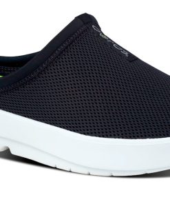 Men's OOcoozie Sport Mule - White Black (SALE)